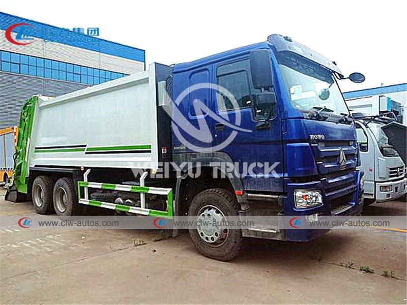 Sinotruk HOWO 3axles 6X4 18000liters 18m3 18cbm Compressed Rubbish Collector Compactor Garbage Truck Waste Removal Truck for Sanitation Services