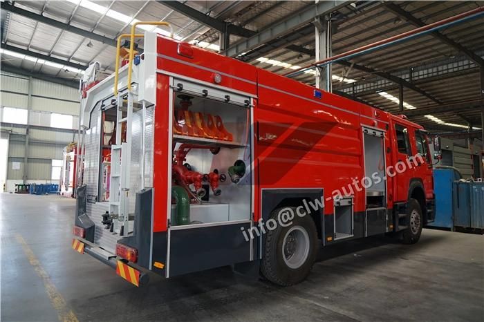 Sinotruk HOWO 4X2 8cbm 8000liters Fire Fighting Truck with Water Tank Fire Engine Fire Fighter Trucks