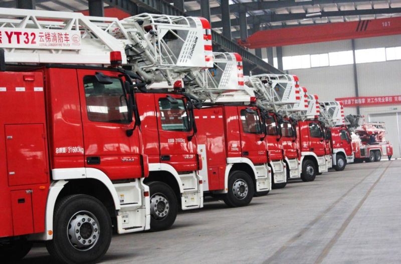 Strong Capability Water Tower Diesel Engine Fire Fighting Truck