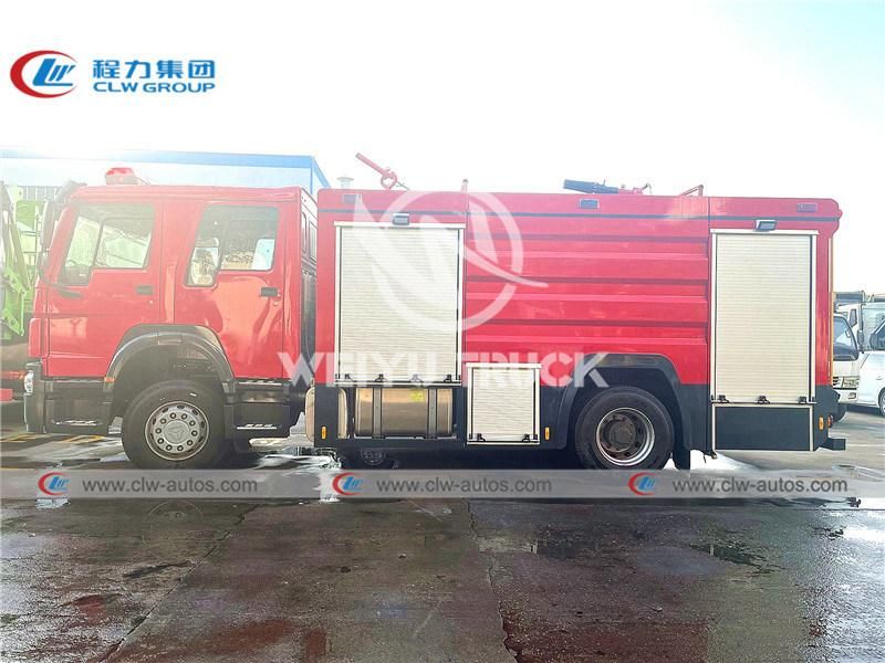 Sinotruk HOWO 4X2 6cbm 6000liters 6tons Water Tank Fire Fighting Truck Firefighter Truck Fire Rescue Truck