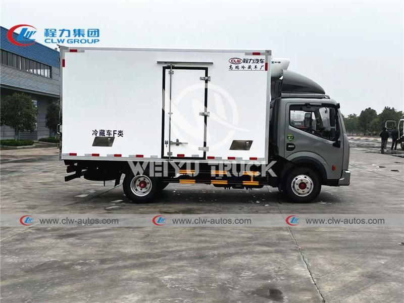 3t Dongfeng Small Refrigerated Delivery Truck and Cooler Freezer Refrigerator Van Truck with Thermo King Refrigerating Unit