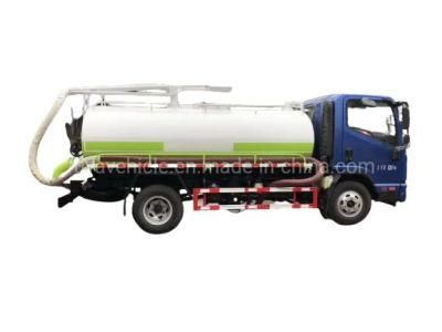 Kama 4000L Liquid Waste Disposal Truck 5000L Fecal Suction Truck Price Dimension