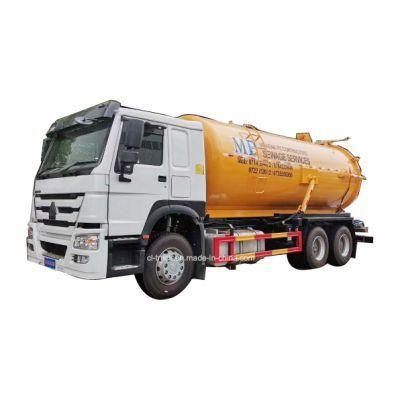 HOWO Brand Shacman Brand High Pressure Combined Suction and Jetting Sewage Cleaner 16m3 18m3 Vacuum Sewer Cleaning Truck