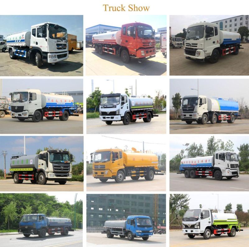 Dongfeng 6cbm/7cbm/8cbm Water Tank Bowser Truck 6ton/7ton/8ton Hot Sale Firefighting Truck