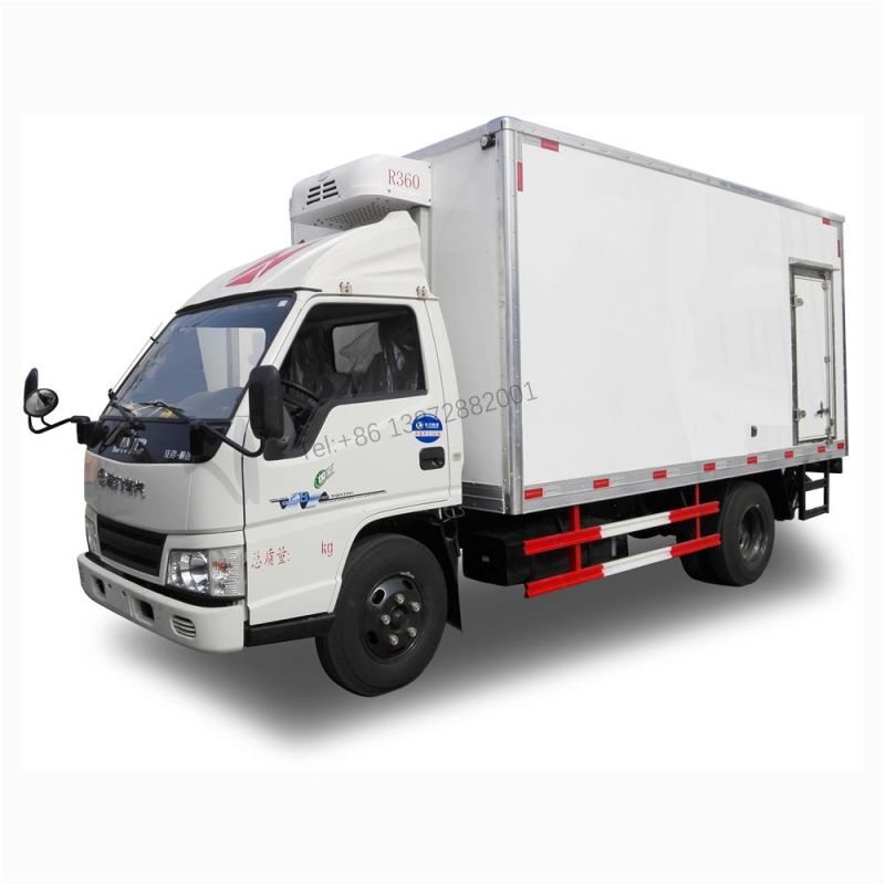 Good Quality Jmc 5tons 4tons 6tons Rhd Thermo King or Carrier Refrigerator Truck Box Van Freezer Refrigerator Van Truck for Meat and Fish Transport