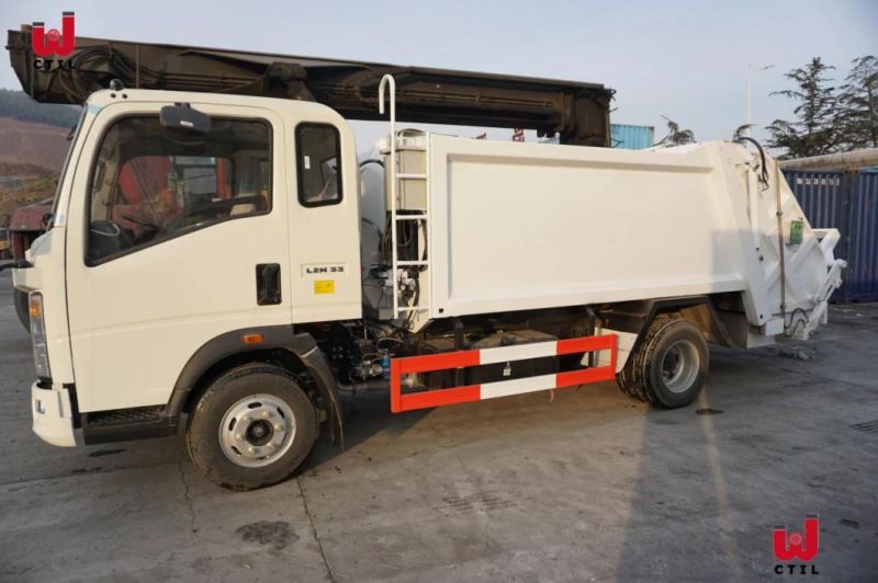 8~12m3 Capacity 4X2 Sinotruk Cnhtc HOWO Compressed Garbage Truck with