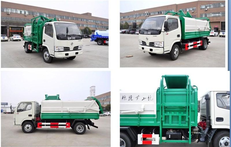 Forland 3 Cbm Garbage Vehicle Small Hanging Bucket Garbage Truck