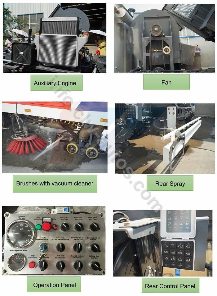 Rhd Hot Area Automatic Garbage Sweeping 5ton Sinotruk HOWO Truck Vacuum Sweeper