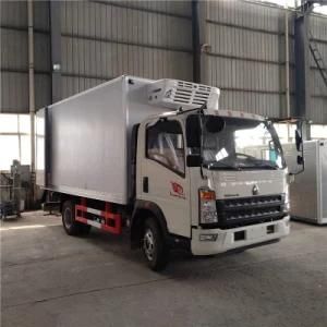 Rhd 4X2 HOWO Refrigerator Van Box Truck for Vegetable and Fruit Refrigerator Van Truck for Meat and Fish