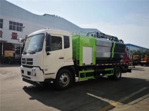 6 Wheelers Dongfeng Sewerage Septic Sludge Drain Vacuum Sucker