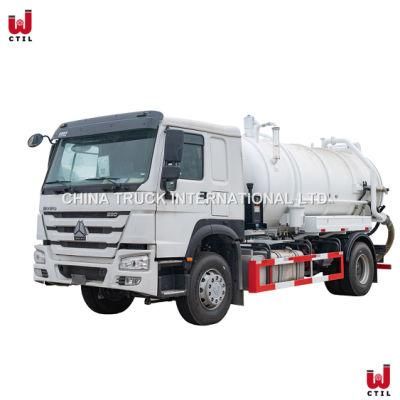 Sinotruk 4X2 12 Cbm Garbage Suction Sewage Truck