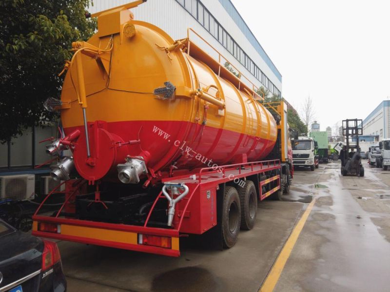 8X4 Dongfeng Kinland 25m3 Heavy Duty High Pressure 25000litres Sewage Suction Jetting Truck with High Pressure Hose for Sale