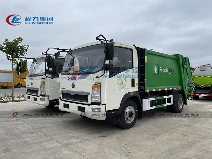 Sinotruk HOWO 6cbm Waste Collection Garbage Truck