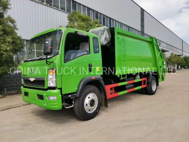 Sinotruck HOWO Light Duty 8cbm Compressed Garbage Disposal Truck