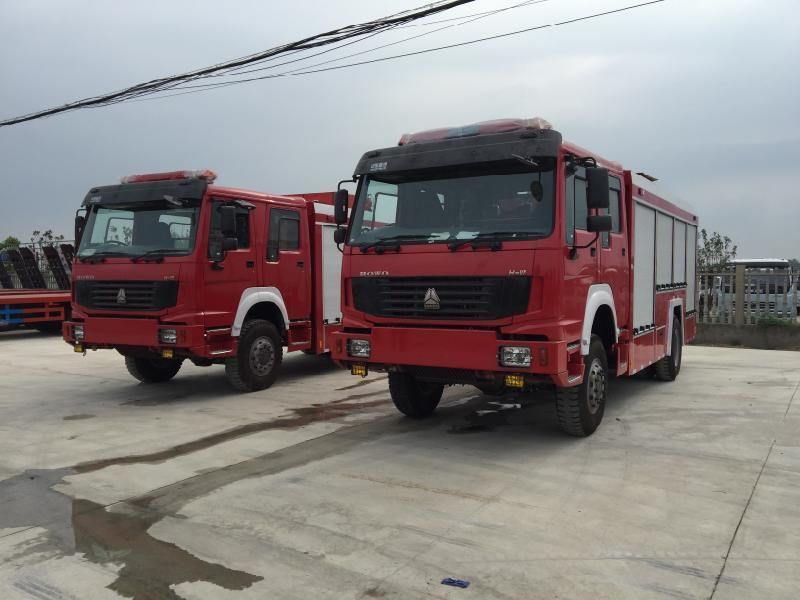 HOWO 4X2 Type 8000liters Water and Foam Fire Engine