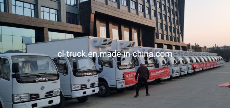 Dongfeng 4X2 4X4 Small Mini 3tons 4tons Refrigerated Truck Box