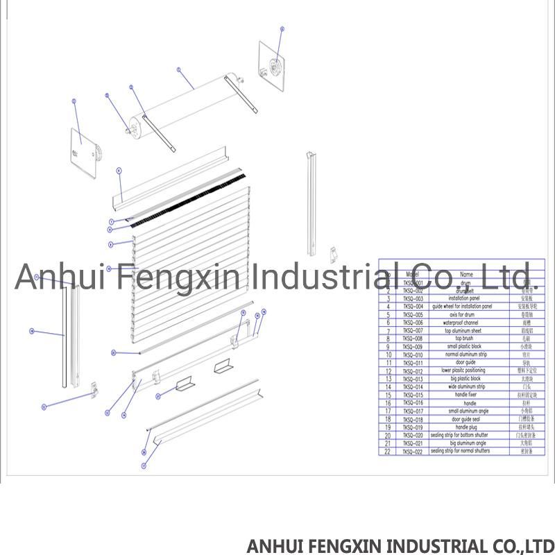 Fire Control Equipment Aluminum Rolling Shutter Doors