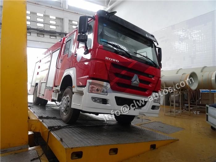 Sinotruk HOWO 4X2 8cbm 8000liters Fire Fighting Truck with Water Tank Fire Engine Fire Fighter Trucks