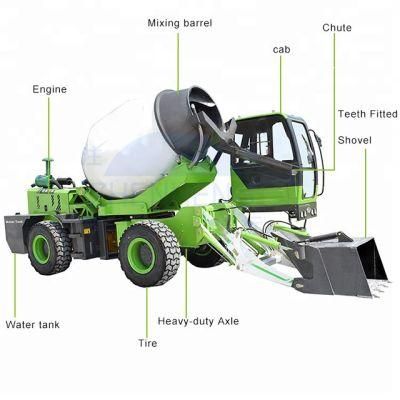 Cheap Price 2m3 3m3 4m3 Mobile Self-Feeding Concrete Mixer Truck