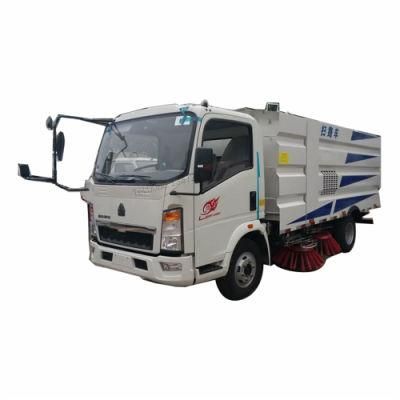 HOWO Light Small Mini Cleaning Washing Road Sweeper Truck for Street Airport