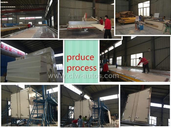 Customized Freezer Refrigerated Truck Box CKD Fiberglass Van Cargo Body