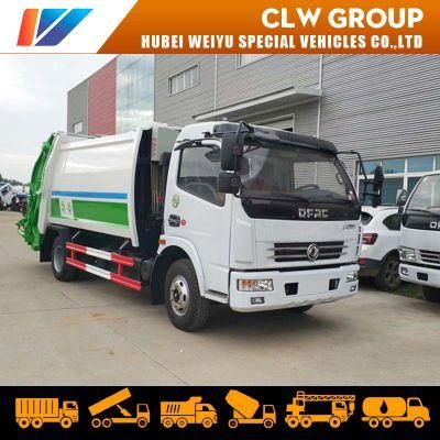 Waste Management Read Loader Compactor Compressed Garbage Truck for Cambodia