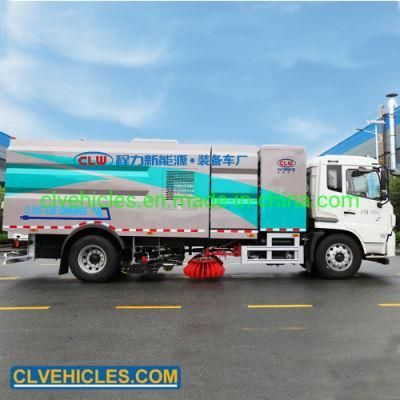 Clw Medium Duty Garbage Water Tank Street Washing Truck