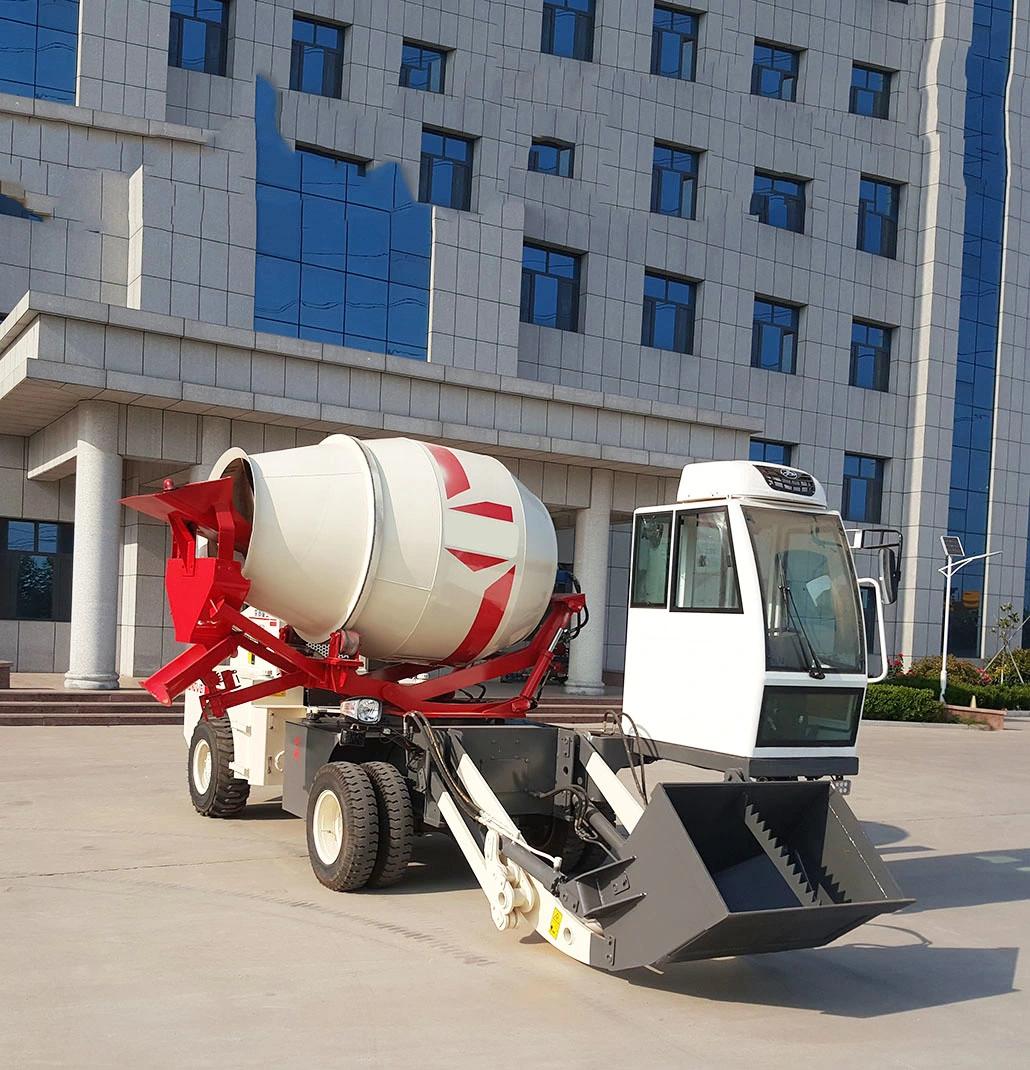 High Quality Automatic Water System Diesel Concrete Mixer with 270° Rotation Function