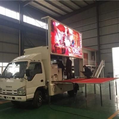 Isuzu 100p Small Outdoor Mobile LED Advertising Truck with Stage