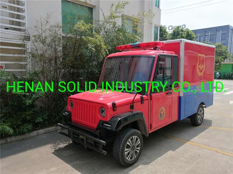 Electric Fire Engine Fire Fighting Truck with Door for Emergency