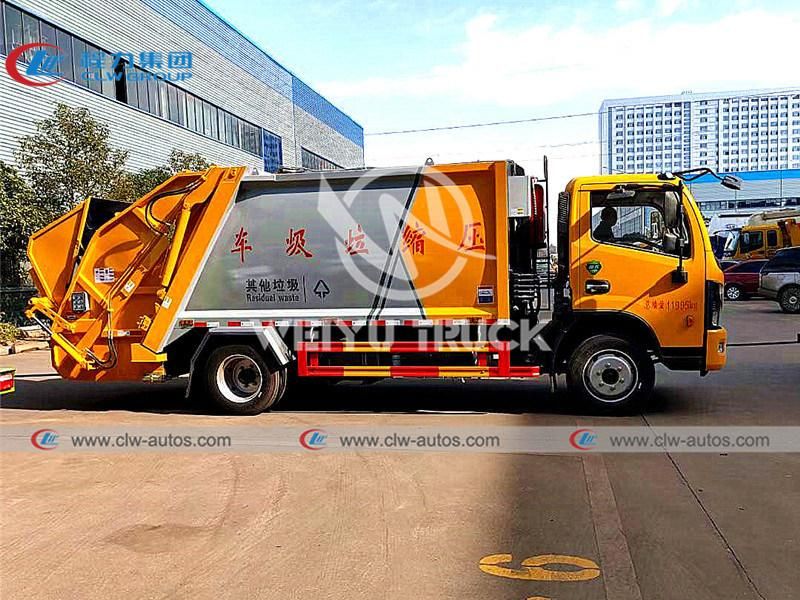 Dongfeng Duolicar 7cbm 7000liters 6tons Garbage Compactor Truck Waster Removal for Sanitation Services