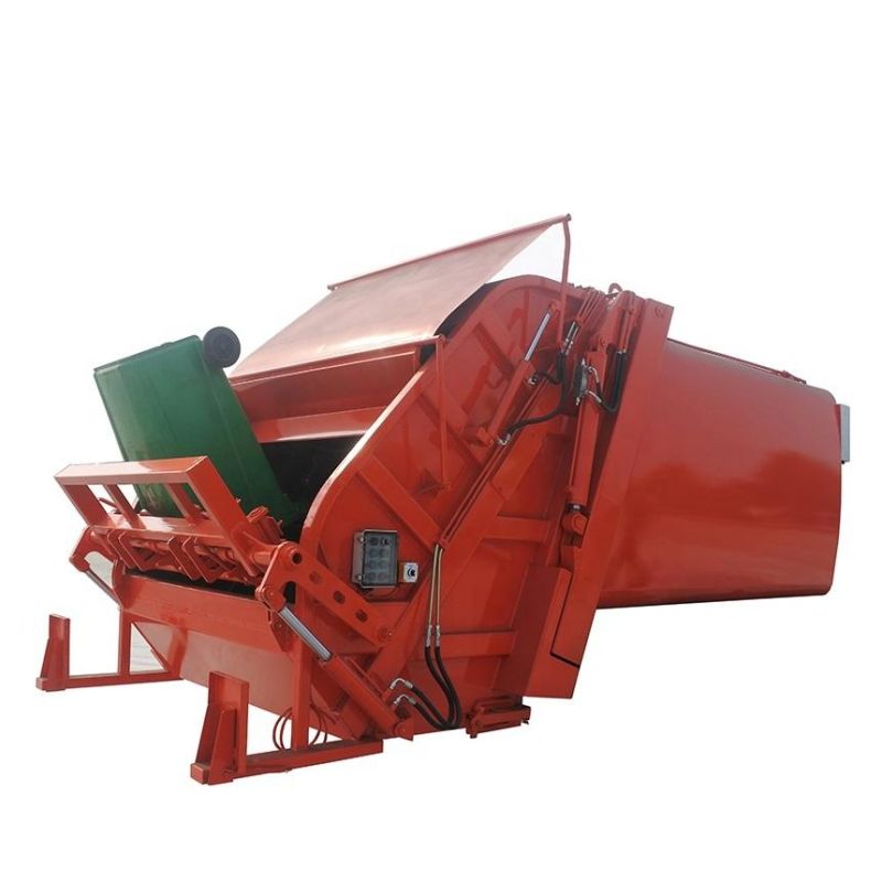 High Efficiently 6 Cbm Garbage Compactor Truck with Arc-Shaped Box Body and Compression System to Transport Urban Sewage