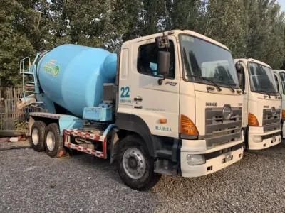 Europe 4 LHD/Rd Japan Hino Concrete Mixer Trucks with SGS Certificate
