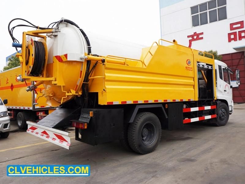 Dongfeng 8cbm Super Jet VAC Industrial Jetting and Vacuum Truck