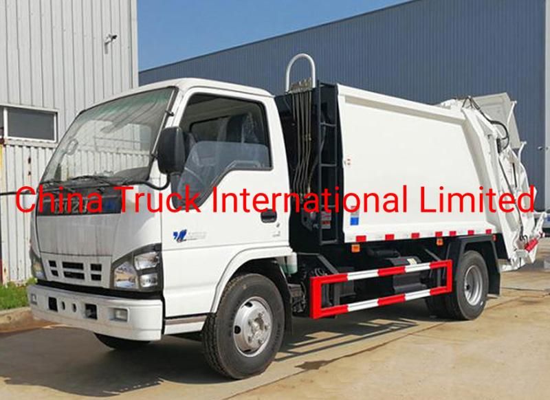 Isuzu Npr 600p 4*2 120HP Garbage Truck Vehicle