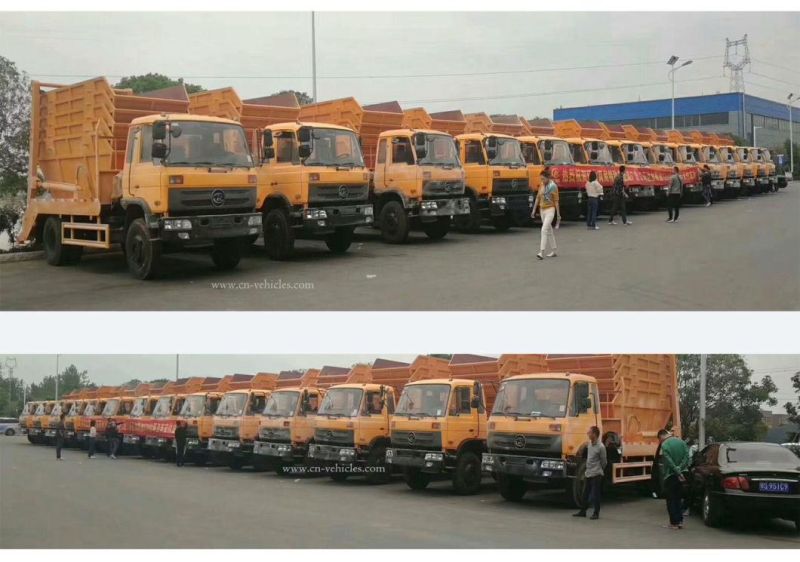 Dongfeng 4000 Liters Mini Skip Loader Garbage Truck for Sale