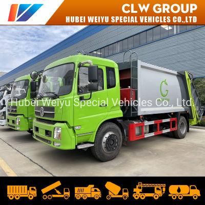 Dongfeng 4X2 6 Wheels 190HP 12cbm 12m3 Garbage Compactor Truck for Sale