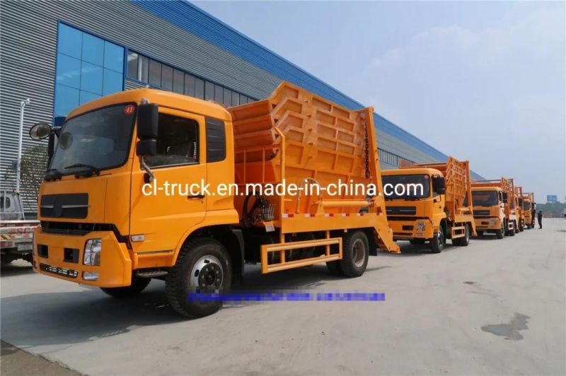 Good Quality Cummins Engine Dongfeng 8m3 6m3 10m3 Skip Loader Garbage Truck