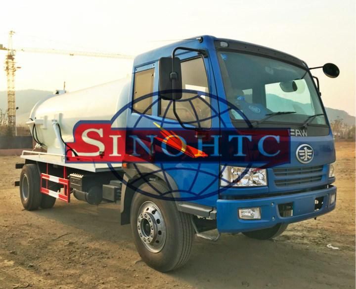 10m3 sewage suction truck/ 4X2 sewage vacuum suction truck