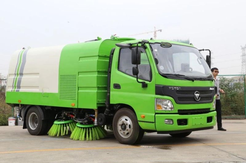 Factory Selling Foton Right Hand Drive Rudder Small Vacuum Sweeper Truck