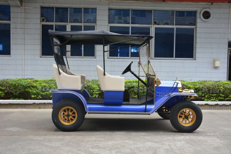Retro Design Cheap 5 Seats Mini Sightseeing Vehicle Electric Classic Car Golf Cart