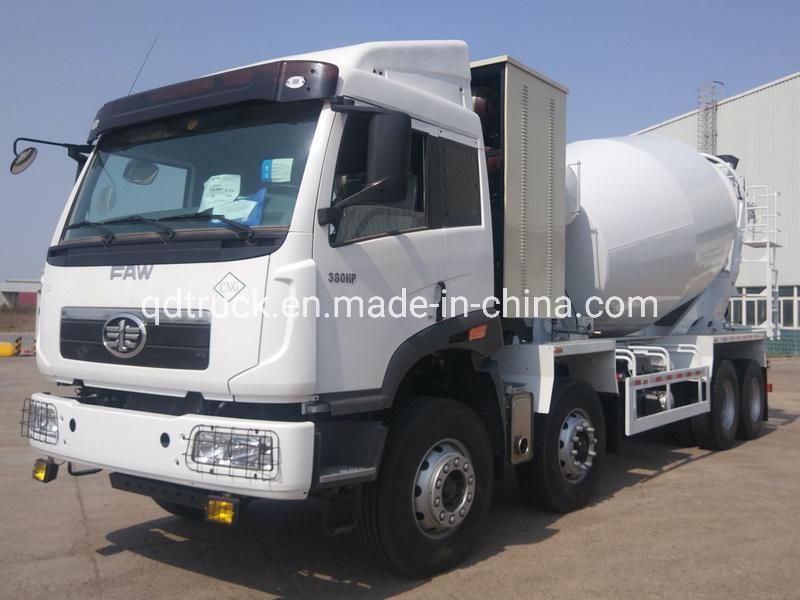 6x4 8x4 CNG engine concrete agitator mixer truck