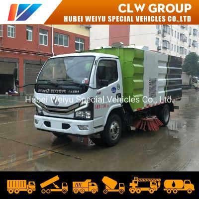 China 4cbm Street Cleaner 5cbm Road Cleaning Truck 4 Brushes Diesel Engine 6cbm Road Sweeping Truck