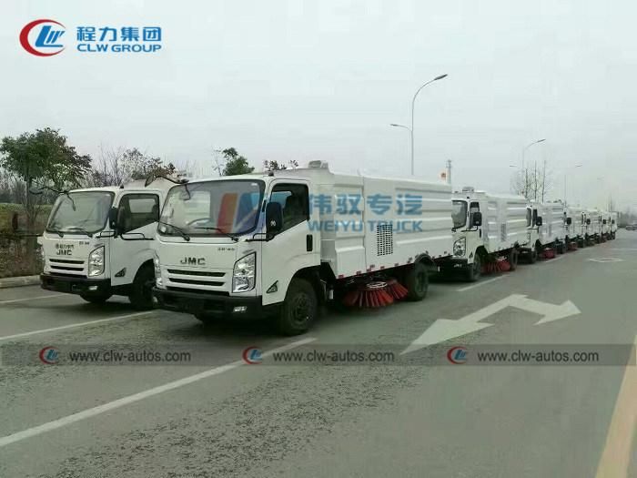 New JAC Dong Feng 8-10cbm Road Sweeper Truck Runway Sweeper Truck with 4 Brush