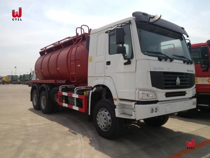 Sino HOWO Rhd LHD 6X4 16000 Litres Vacuum Sewage Suction Tanker Truck
