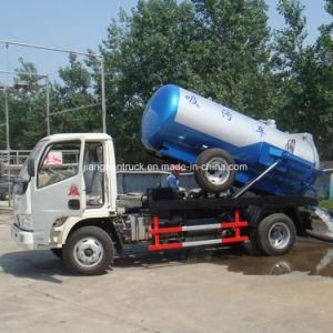 Dongfeng 4000 Liters Sewer Cleaning Truck with Italy Bp Vacuum Pump