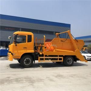 4X2 Dongfeng 170HP 8000 Liters Ship Form Pit-Type Garbage Transport Truck