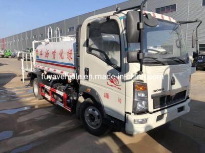 Sinotruk HOWO 2000 Liters 5 Tons 5000 Liters Water Bowser Truck for Spraying