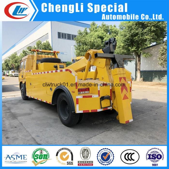 Dongfeng 4X2 Road Wrecker Integrated Tow Truck for Sale