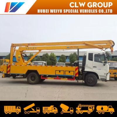 China Dongfeng 20meters High Altitude Working Vehicle 22meters Telescopic Type Aerial Platform Truck